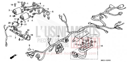 KABELBAUM (CBR1000FH/FJ/FM) CBR1000FH de 1987